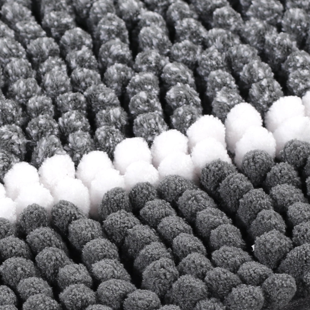 Chenille Ombre Bath Rug Set 20"x 32" & 20"x 20" U Shape