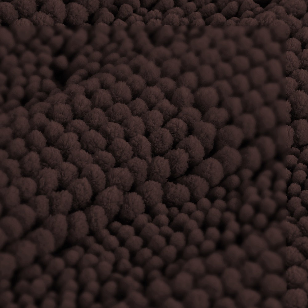 Chenille Stripe Rug 47" x 17" & 17"x 24" Set of 2