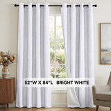 H.Versailtex Premium 100% Blackout Curtains Thermal Insulated White Liner Grommet Top Sold by 2 Panel