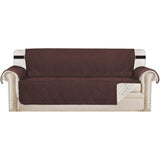 H.Versailtex Reversible Furniture Protector Anti-Slip Water Resistant 2" Elastic Straps Couch Covers