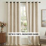 H.Versailtex Premium 100% Blackout Curtains Thermal Insulated White Liner Grommet Top Sold by 2 Panel