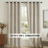 H.Versailtex Premium 100% Blackout Curtains Thermal Insulated White Liner Grommet Top Sold by 2 Panel