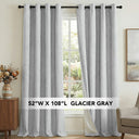 H.Versailtex Premium 100% Blackout Curtains Thermal Insulated White Liner Grommet Top Sold by 2 Panel