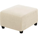 H.Versailtex  Stretch High Spandex Jacquard Ottoman Covers Fit with Elastic Bottom