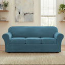 H.Versailtex Modern Velvet Plush High Stretch Sofa Slipcover with Elastic Bottom