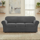 H.Versailtex Modern Velvet Plush High Stretch Sofa Slipcover with Elastic Bottom