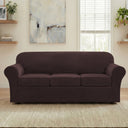 H.Versailtex Modern Velvet Plush High Stretch Sofa Slipcover with Elastic Bottom