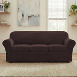 H.Versailtex Modern Velvet Plush High Stretch Sofa Slipcover with Elastic Bottom