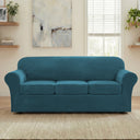 H.Versailtex Modern Velvet Plush High Stretch Sofa Slipcover with Elastic Bottom