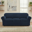 H.Versailtex Modern Velvet Plush High Stretch Sofa Slipcover with Elastic Bottom