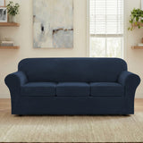H.Versailtex Modern Velvet Plush High Stretch Sofa Slipcover with Elastic Bottom