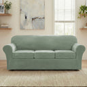 H.Versailtex Modern Velvet Plush High Stretch Sofa Slipcover with Elastic Bottom