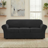 H.Versailtex Modern Velvet Plush High Stretch Sofa Slipcover with Elastic Bottom