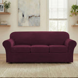 H.Versailtex Modern Velvet Plush High Stretch Sofa Slipcover with Elastic Bottom