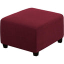 H.Versailtex  Stretch High Spandex Jacquard Ottoman Covers Fit with Elastic Bottom