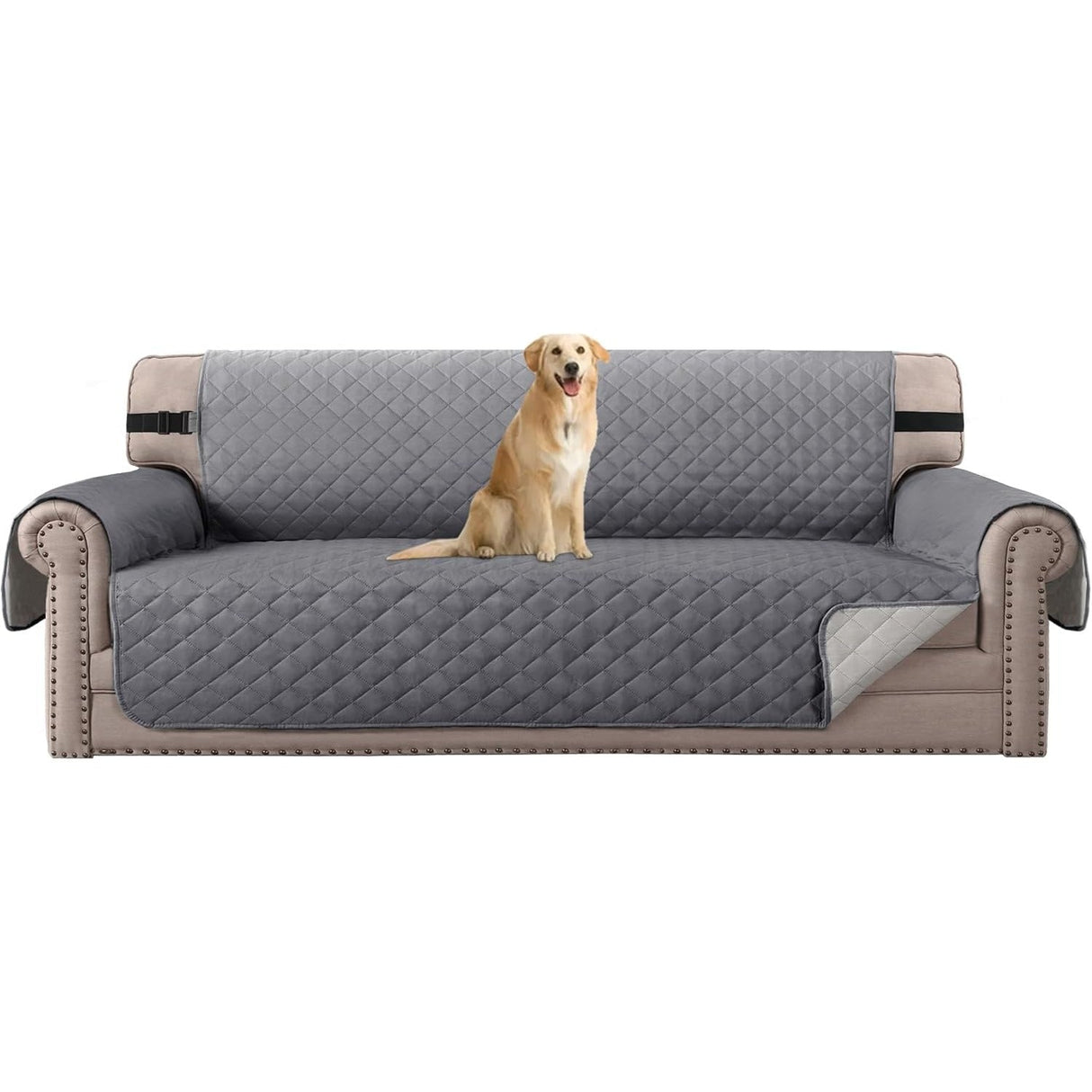 H.Versailtex Reversible Sofa Covers Water Repellent Chair Slipcover for Dogs Pets Furniture Protector