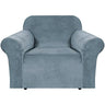PrimeBeau Stretch Velvet Armchair Cover Couch Covers 1 Cushion Slipcover, Real Velvet, Upgraded Fit, Full Protection, Aesthetic Decor, Easy Care, Chair 31"-49"