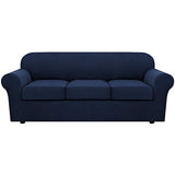 PrimeBeau Thicker Jacquard Fabric 3 Pieces Loveseat & Oversize Loveseat Covers for 2 Cushion Sofa Couch Slipcovers (Base Cover Plus 2 Seat Cushion Covers)