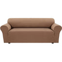 PrimeBeau 2023 Version Sofa Cover 1-Piece Stretch Couch Covers for 3 and 4 Cushions Couch Sofa Cover Spandex Non Slip Soft Form Fit Furniture Protector with Elastic Bottom
