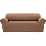 PrimeBeau 2023 Version Sofa Cover 1-Piece Stretch Couch Covers for 3 and 4 Cushions Couch Sofa Cover Spandex Non Slip Soft Form Fit Furniture Protector with Elastic Bottom