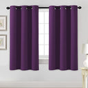 H.Versailtex 2 Panels Blackout Curtains Thermal Insulated Grommet Top Solid Color Curtains