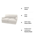 PrimeBeau 3 Pieces T Cushion Loveseat Slipcovers Couch Cover for 2 Cushion Couch Non Slip Super Stretch Soft Washable Furniture Protector with 2 Individual T Cushion Covers