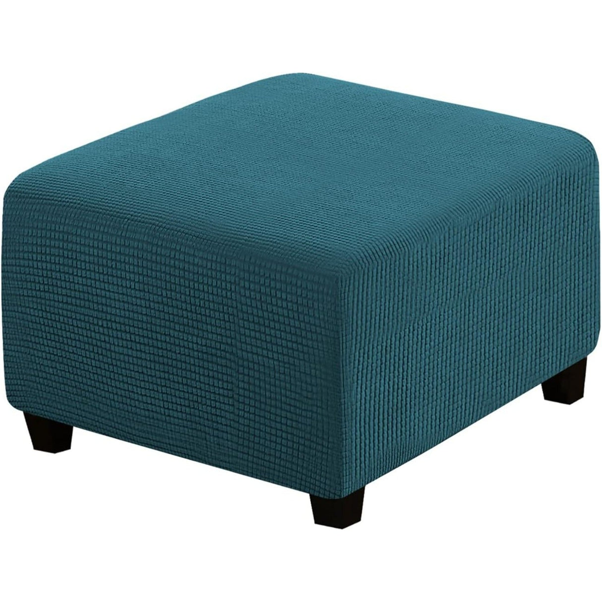 H.Versailtex  Stretch High Spandex Jacquard Ottoman Covers Fit with Elastic Bottom