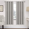 PrimeBeau Blackout Essential Grommet Thermal Curtain 2 Panels, W52" Long