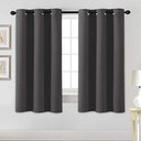 H.Versailtex 2 Panels Blackout Curtains Thermal Insulated Grommet Top Solid Color Curtains