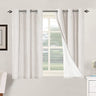 PrimeBeau 100% Blackout Linen Textured Curtains 42 series, Set of 2 Panels