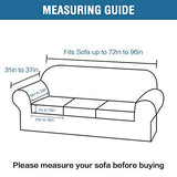 PrimeBeau Velvet 4 Piece High Stretch Sofa Slipcover Sofa Cover Furniture Protector Form Fit Thick Velvet Extra Large Sofa Cover for 3 Cushion Couch Covers