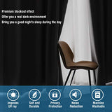 PrimeBeau Essential Blackout Thermal Insulated Curtain Drapes Set of 2 panels, 42 Series