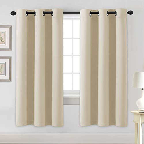 PrimeBeau Essential Blackout Thermal Insulated Curtain Drapes Set of 2 panels, 42 Series