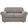 PrimeBeau Thicker Jacquard Fabric 3 Pieces Loveseat & Oversize Loveseat Covers for 2 Cushion Sofa Couch Slipcovers (Base Cover Plus 2 Seat Cushion Covers)