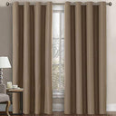 H.Versailtex 1 Panel Linen Blackout Thermal Insulated Grommet Curtain