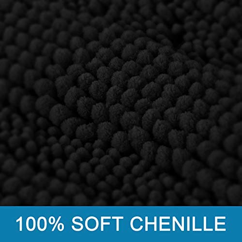 PrimeBeau Strip Chenille Bathroom Rugs Set