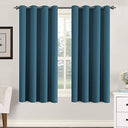 H.Versailtex 2 Panels Blackout Curtains Thermal Insulated Grommet Top Solid Color Curtains