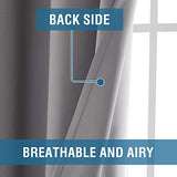 PrimeBeau Essential Blackout Thermal Insulated Curtain Drapes Set of 2 panels, 42 Series