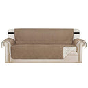 H.Versailtex Reversible Furniture Protector Anti-Slip Water Resistant 2" Elastic Straps Couch Covers