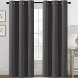 PrimeBeau Essential Blackout Thermal Insulated Curtain Drapes Set of 2 panels, 42 Series