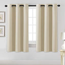 H.Versailtex 2 Panels Blackout Curtains Thermal Insulated Grommet Top Solid Color Curtains