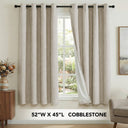 H.Versailtex Premium 100% Blackout Curtains Thermal Insulated White Liner Grommet Top Sold by 2 Panel