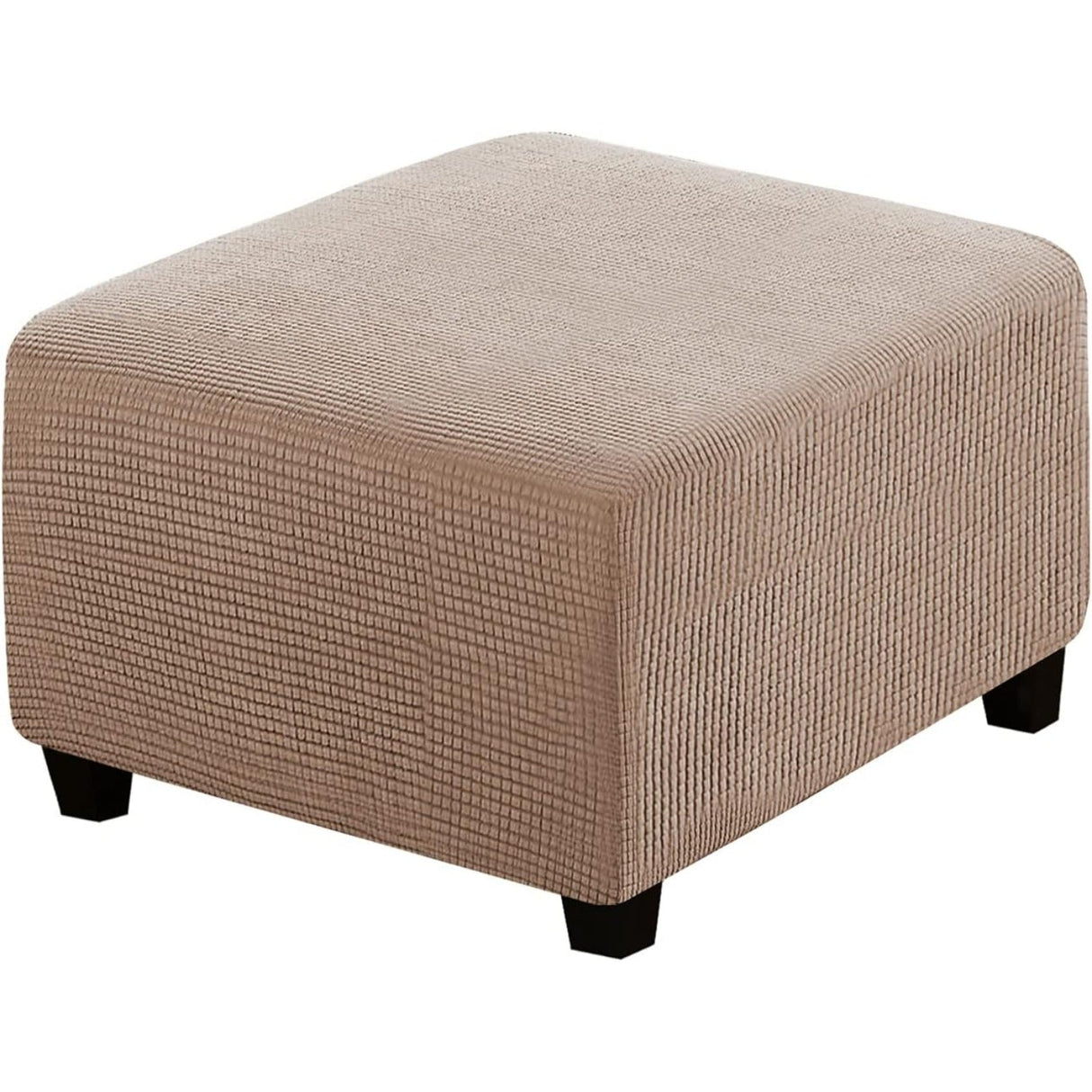 H.Versailtex  Stretch High Spandex Jacquard Ottoman Covers Fit with Elastic Bottom
