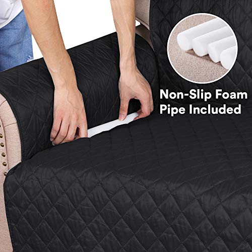 PrimeBeau Loveseat Slipcover Reversible Loveseat Cover Seat , Water Resistant Couch Cover with Elastic Strap Quilted Furniture Protector for Pets(Loveseat & Oversize Loveseat)
