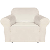 PrimeBeau Stretch Velvet Armchair Cover Couch Covers 1 Cushion Slipcover, Real Velvet, Upgraded Fit, Full Protection, Aesthetic Decor, Easy Care, Chair 31"-49"