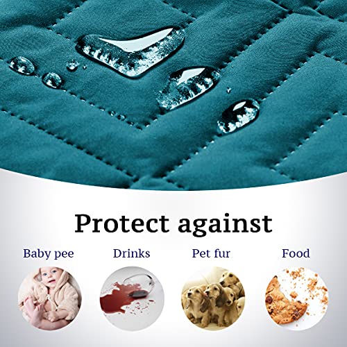 PrimeBeau New Diamond Quilted Recliner Covers Water Resistant  Protector