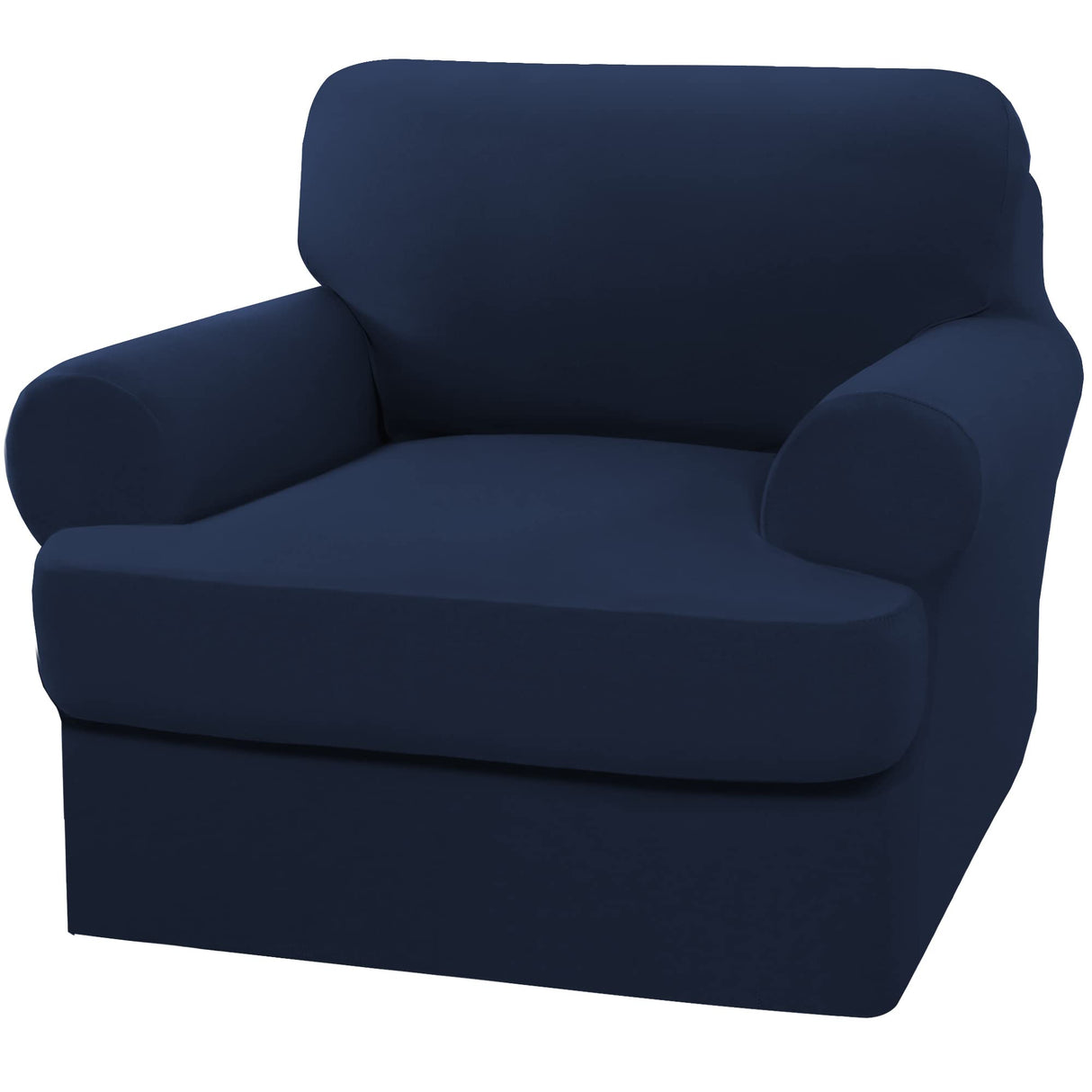 PrimeBeau 2 Pieces T Cushion Sofa Slipcovers Couch Cover for 1 Cushion Couch Non Slip Super Stretch Soft Washable Furniture Protector with 1 Individual T Cushion Cover
