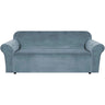 PrimeBeau Stretch Velvet Sofa Covers Large Couch Covers Sofa Slipcovers Furniture Protector Soft with Non Slip Elastic Bottom, Feature Thick Comfy Rich Velour