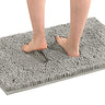 PrimeBeau Luxury Chenille Bath Mat (1 Piece with PVC Back) - Extra Soft, Absorbent, Non-Slip, Quick Dry, Washable