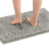 PrimeBeau Luxury Chenille Bath Mat (1 Piece with PVC Back) - Extra Soft, Absorbent, Non-Slip, Quick Dry, Washable
